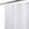 Elle Décor White Jacquard Solid Weave Shower Curtain
